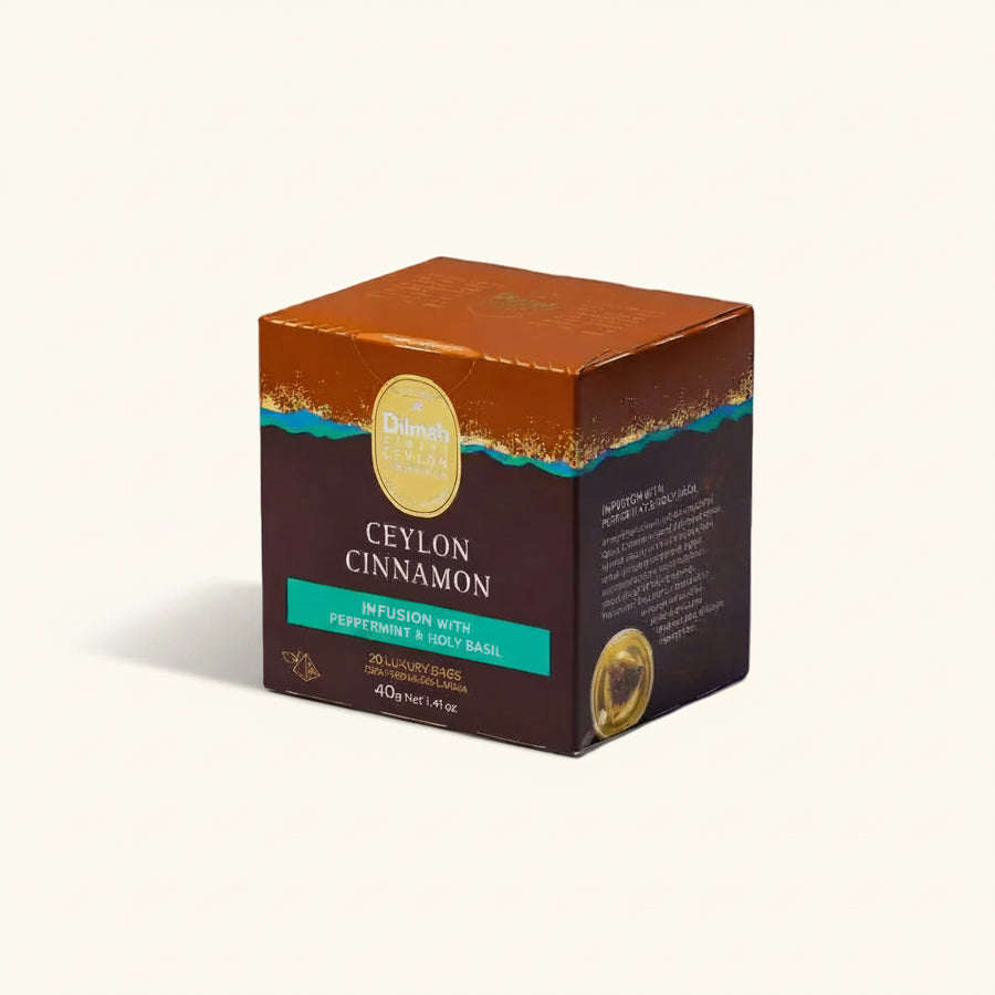 Ceylon Cinnamon Infusion with Peppermint and Holy Basil-20 Luxury Bags