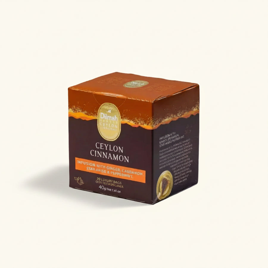 Ceylon Cinnamon Infusion with Ginger, Cardamom, Star Anise & Peppermint- 20 Luxury Bags