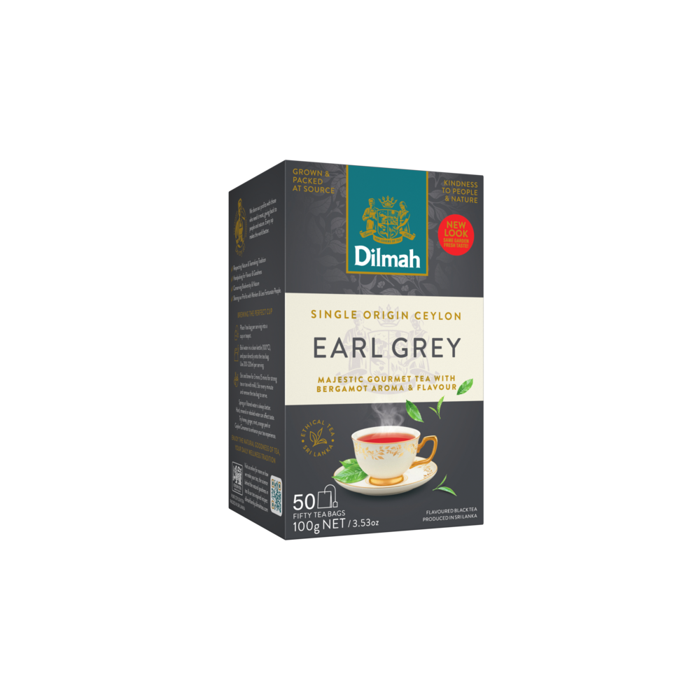 Gourmet Earl Grey Ceylon Black Tea-50 Tea Bags with Tag