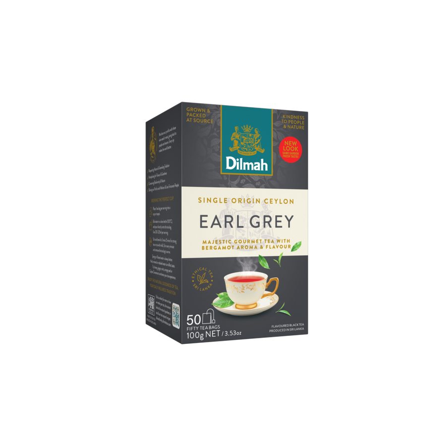 Gourmet Earl Grey Ceylon Black Tea-50 Tea Bags with Tag