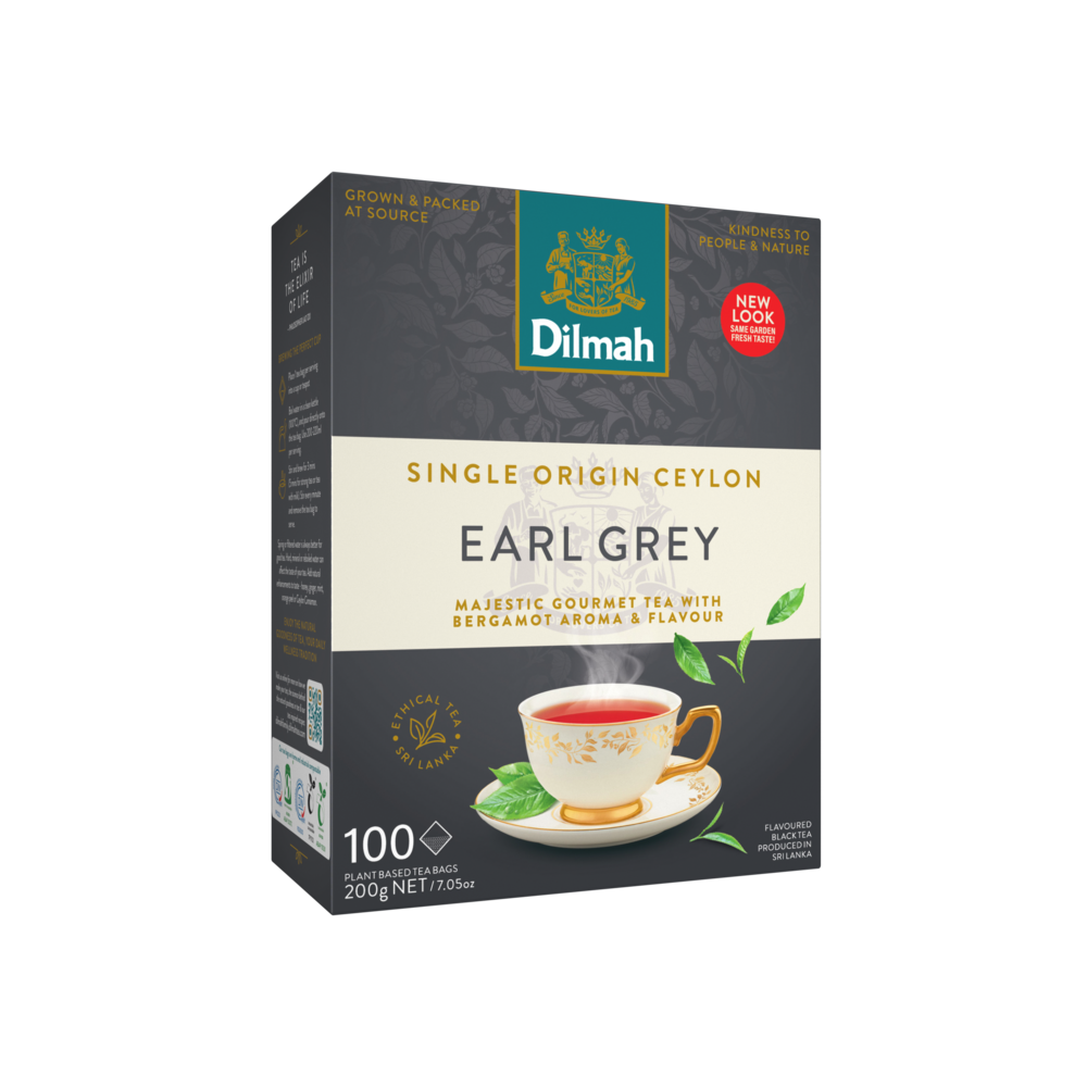 Gourmet Earl Grey Ceylon Black Tea-100 Tea Bags withTag