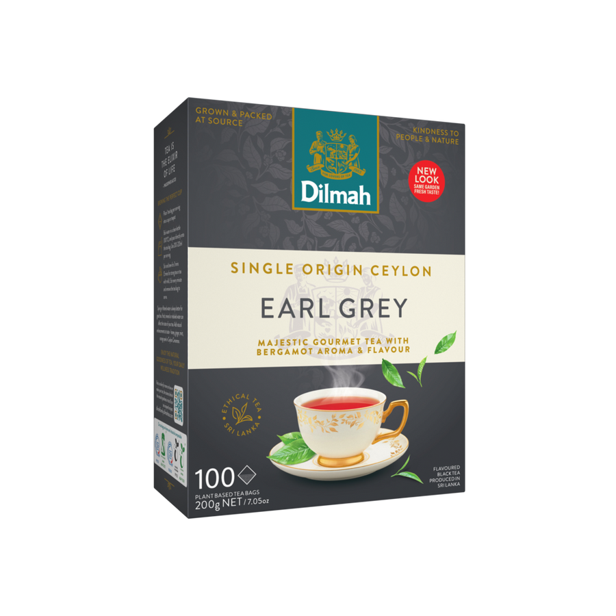 Gourmet Earl Grey Ceylon Black Tea-100 Tea Bags withTag