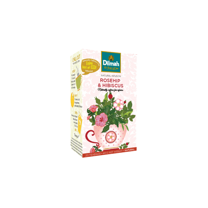 Rosehip & Hibiscus Infusion-20 Individually Wrapped Bags