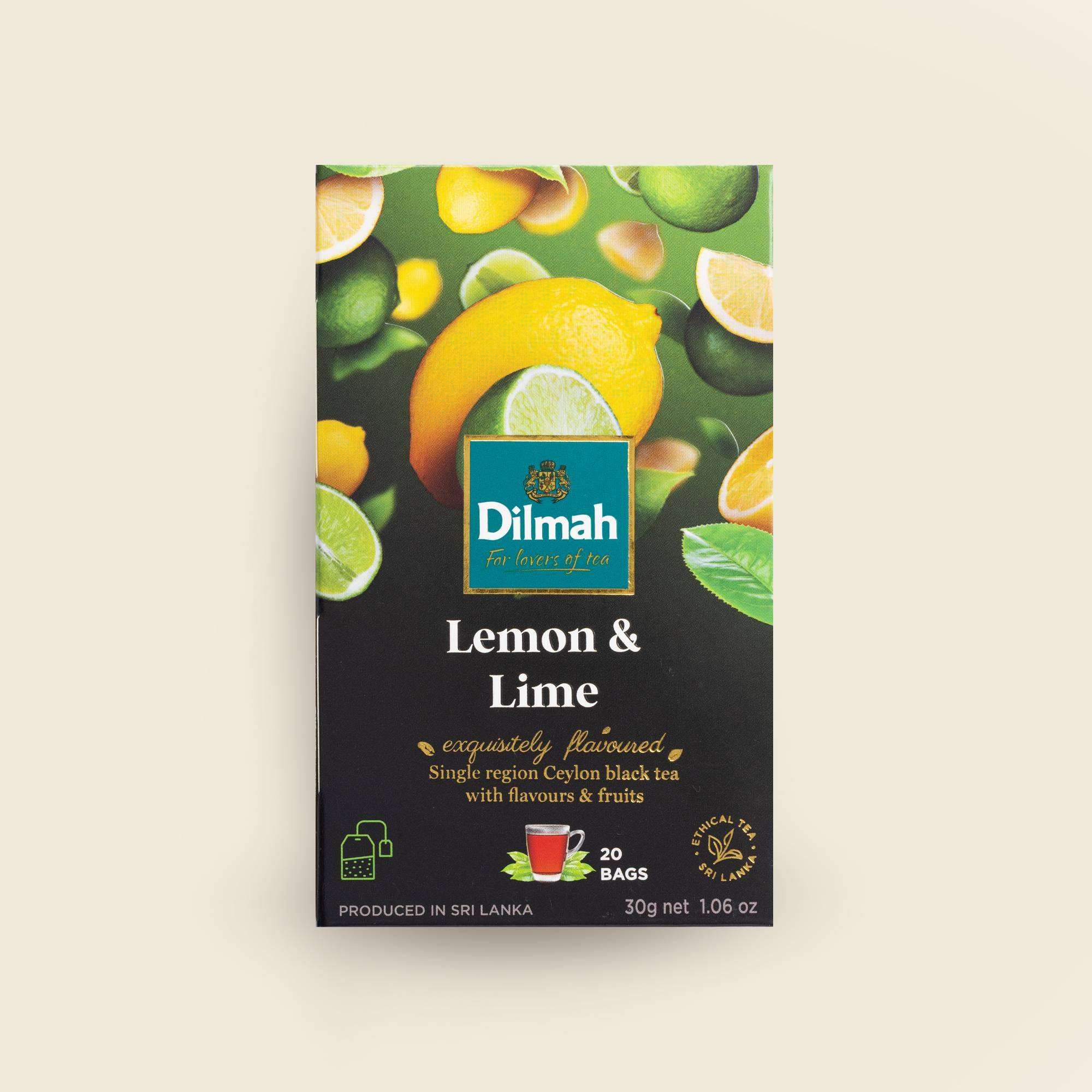 EFT Lemon & Lime Ceylon Black Tea-20 Tea Bags with Tag