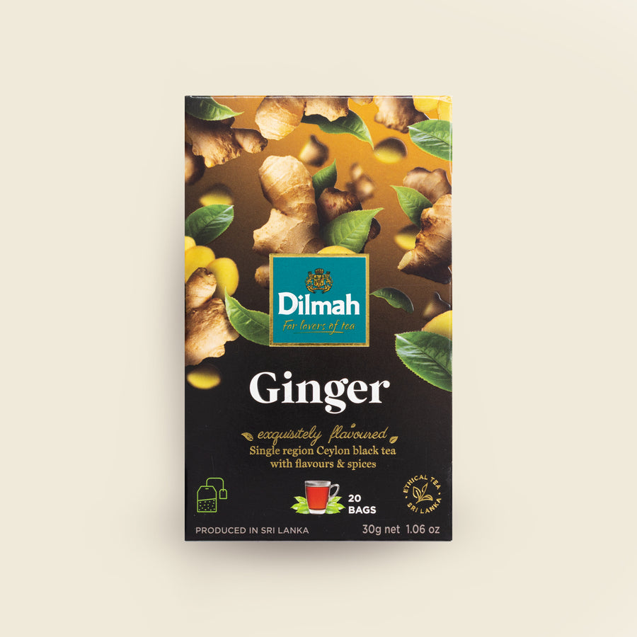 EFT Ginger Ceylon Black Tea - 20 Tea Bags with Tag