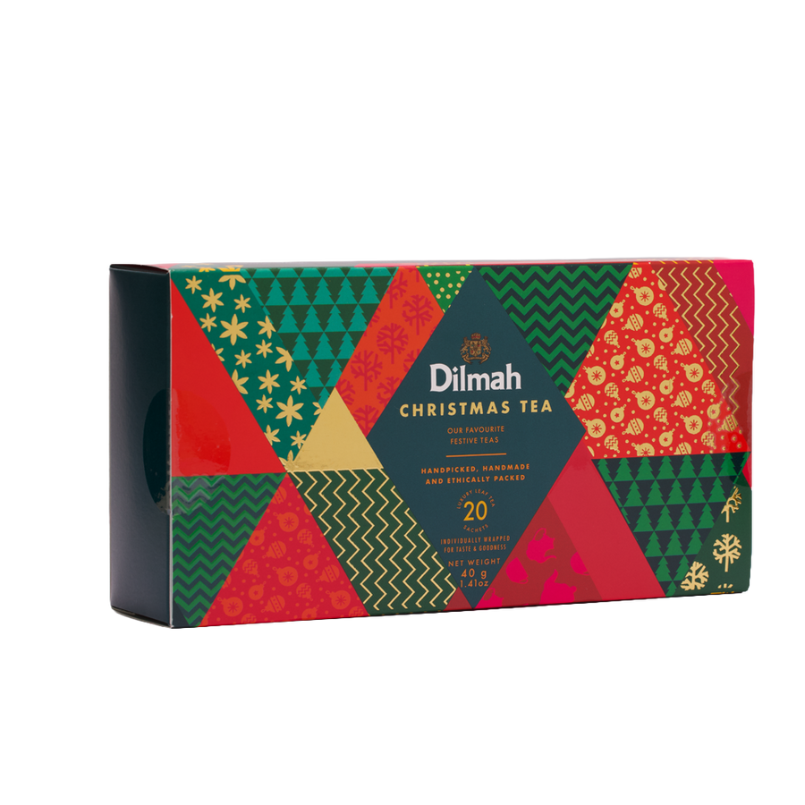 Silver Jubilee Christmas Tea | Mandarin & Marzipan Pekoe and Ceylon Rose & Mint - 20 Tea Bags 40g