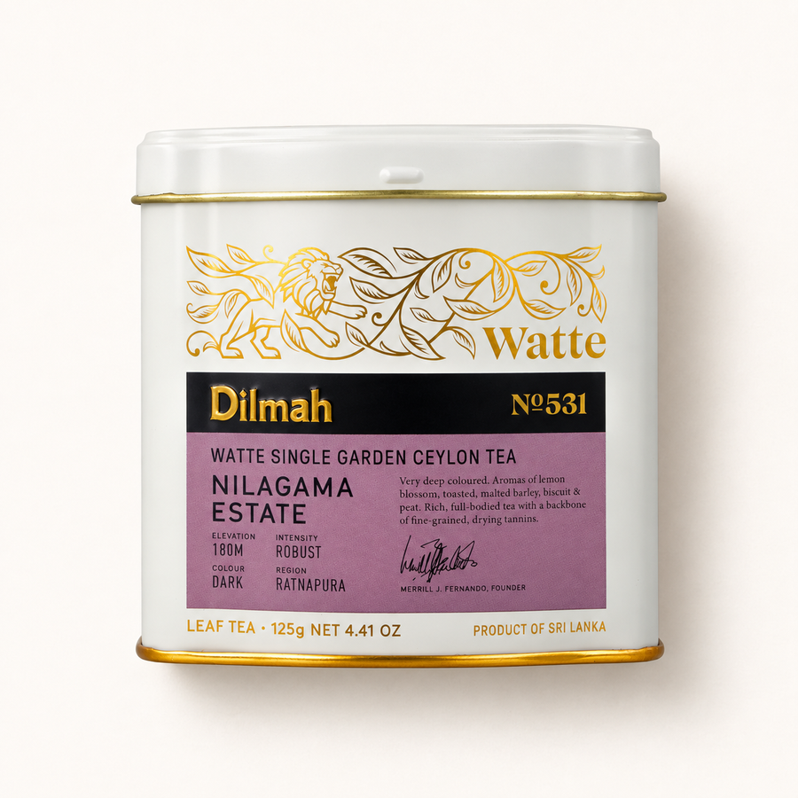 Dilmah Nilagama Estate Watte Ceylon Black Tea Tin Caddy 125g Loose Leaf, Single Garden, Full-Bodied