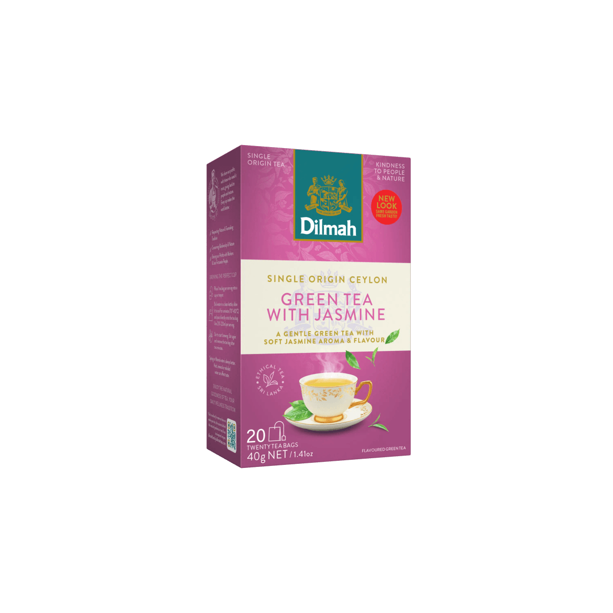 Ceylon Green Tea with Jasmine-20 Tea Bags with Tag
