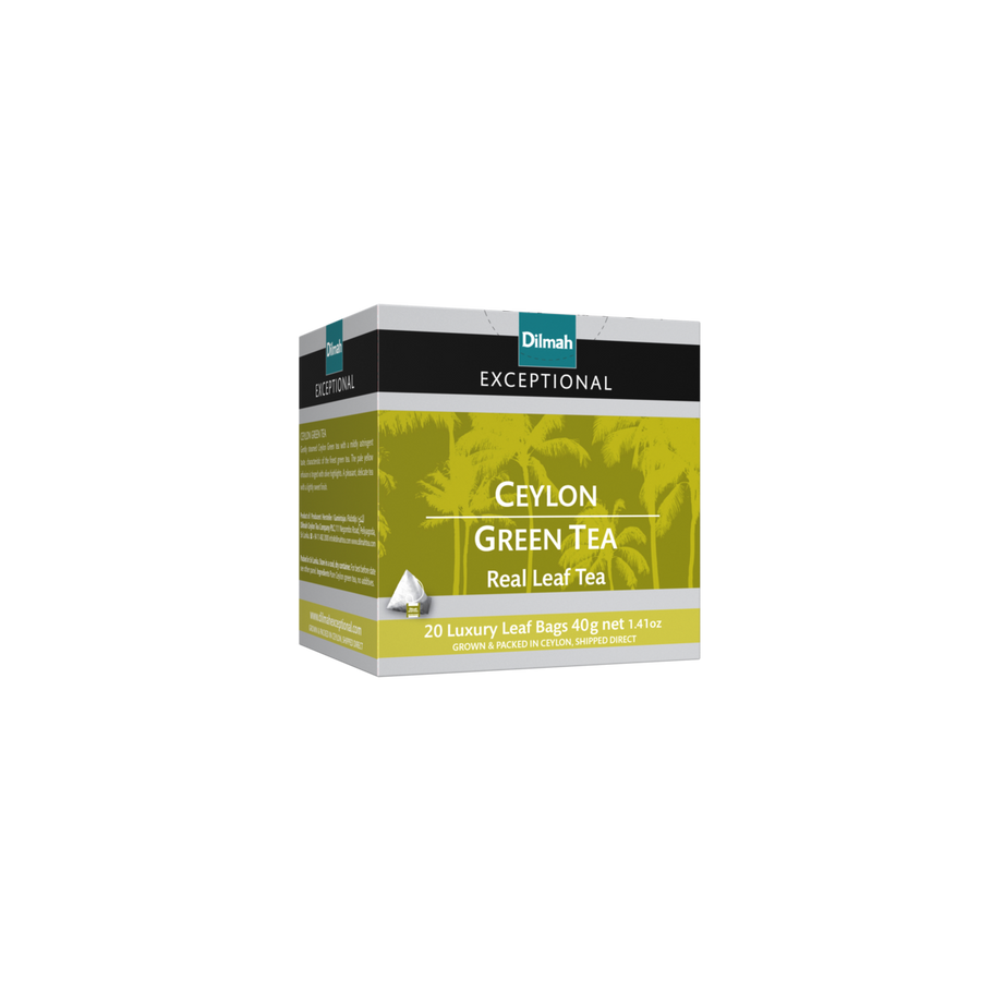 Exceptional Ceylon Green Tea-20 Luxury Leaf Tea Bags