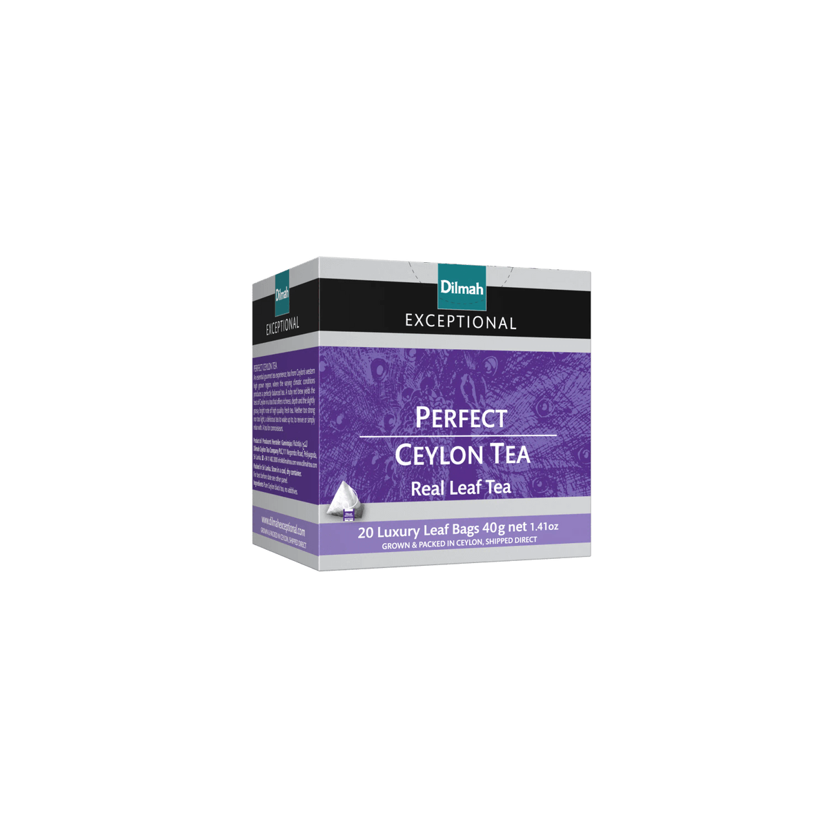 Exceptional Perfect Ceylon Black Tea-20 Luxury Leaf Tea Bags