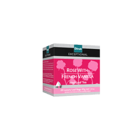 Exceptional Rose with French Vanilla Ceylon Black Tea-20 Luxury Leaf Tea Bags