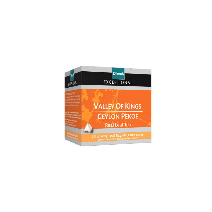 Exceptional Valley of Kings Ceylon Pekoe Black Tea-20 Luxury Leaf Tea Bags