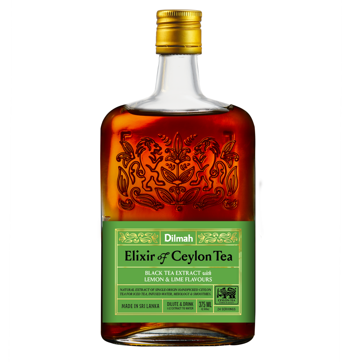 Elixir of Ceylon Black Tea with Lemon & Lime 375ml Glass Bottle
