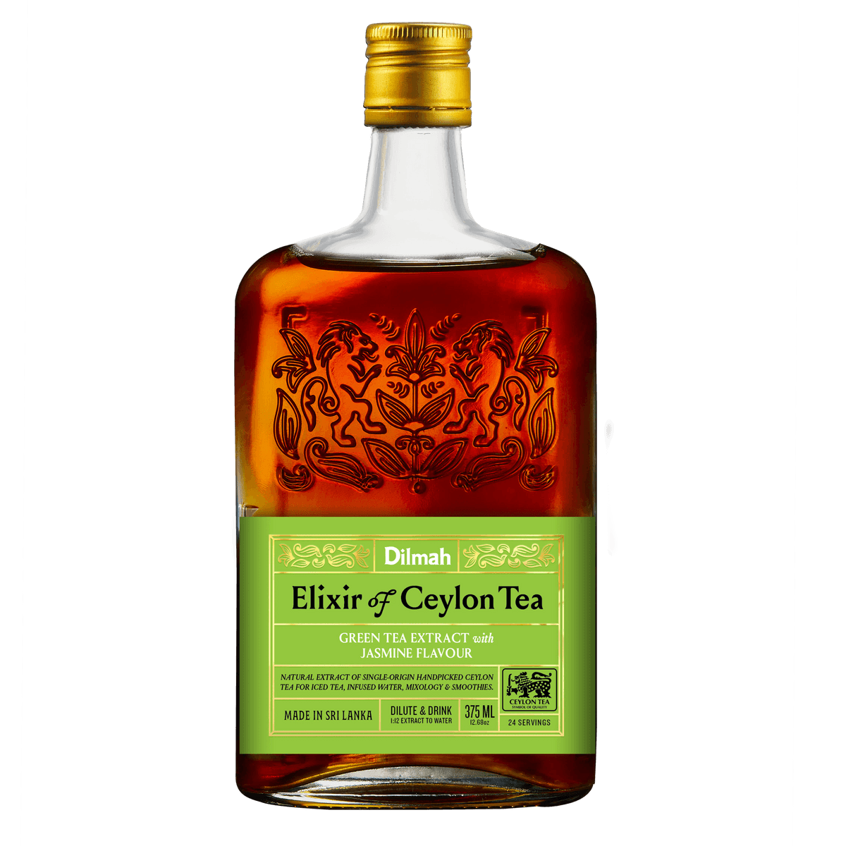 Elixir of Ceylon Green Tea with Jasmine 375ml Glass Bottle