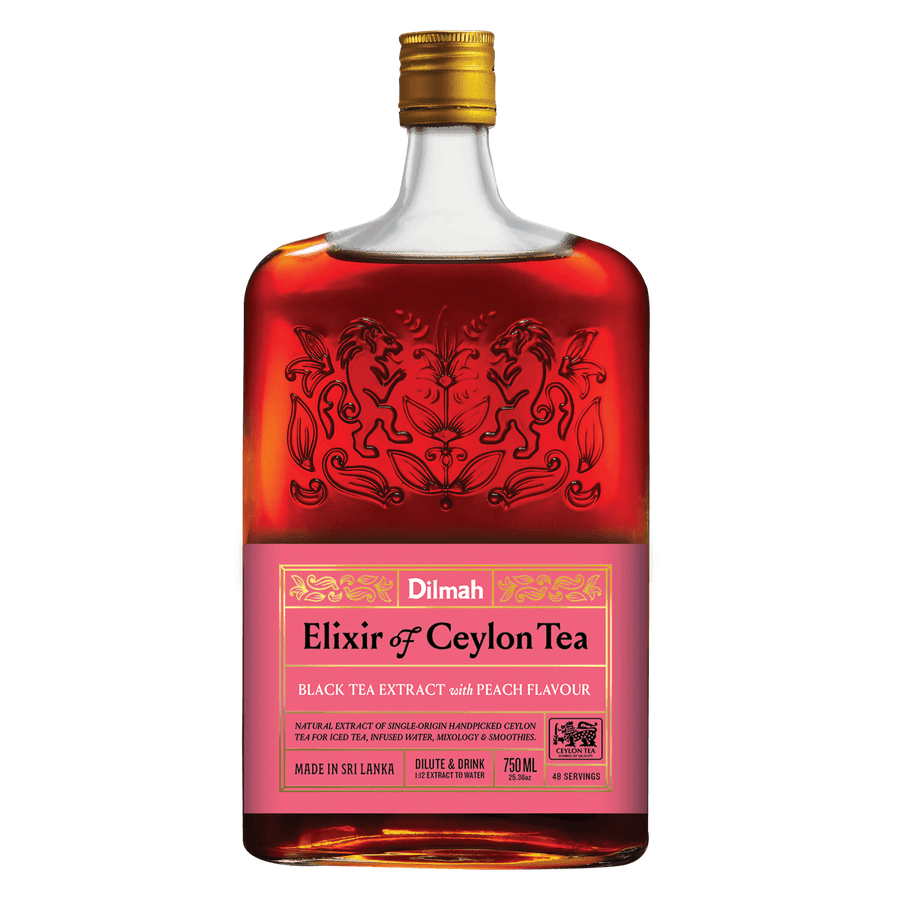 Elixir of Ceylon Black Tea with Peach 750ml Glass Bottle
