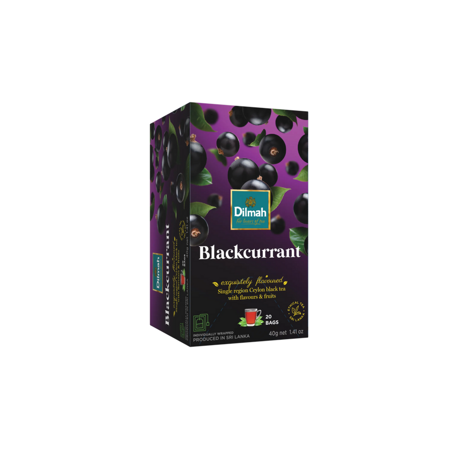 EFT Blackcurrant Ceylon Black Tea-20 Individually Wrapped Tea Bags