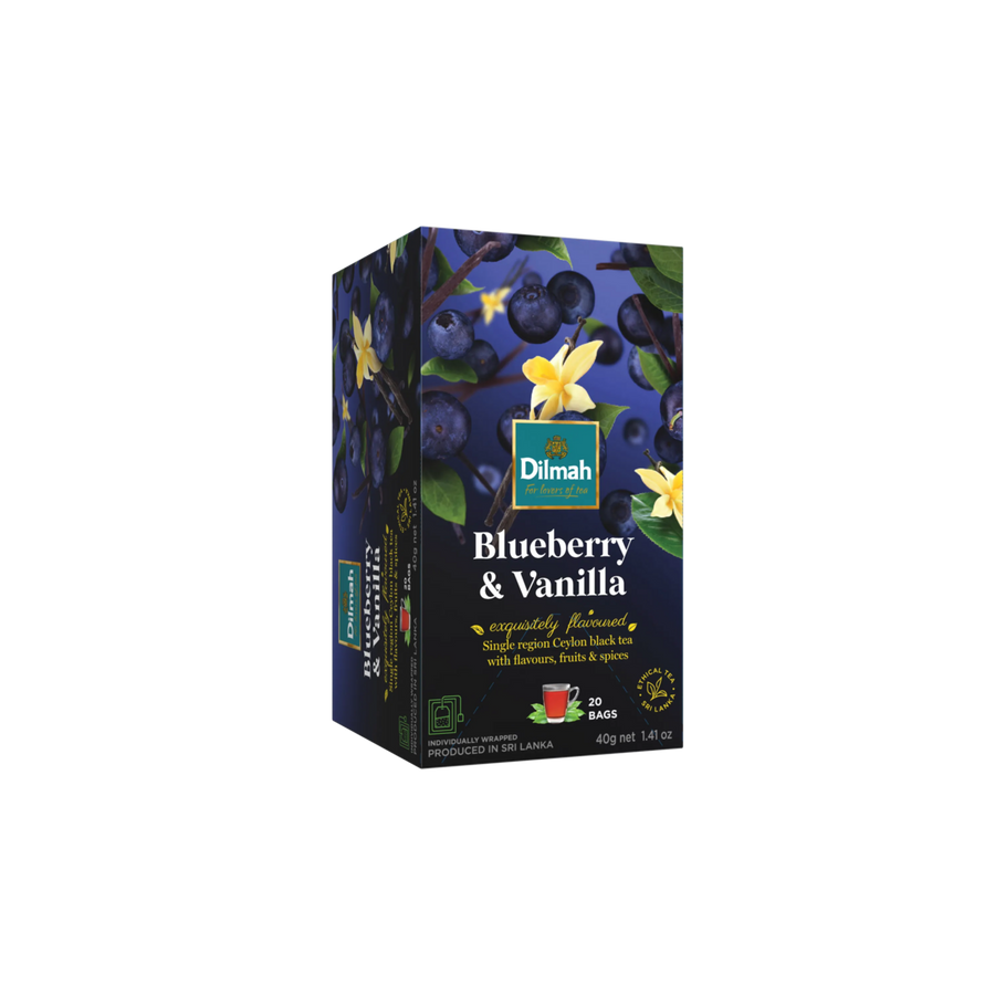 EFT Blueberry & Vanilla Ceylon Black Tea-20 Individually Wrapped Tea Bags