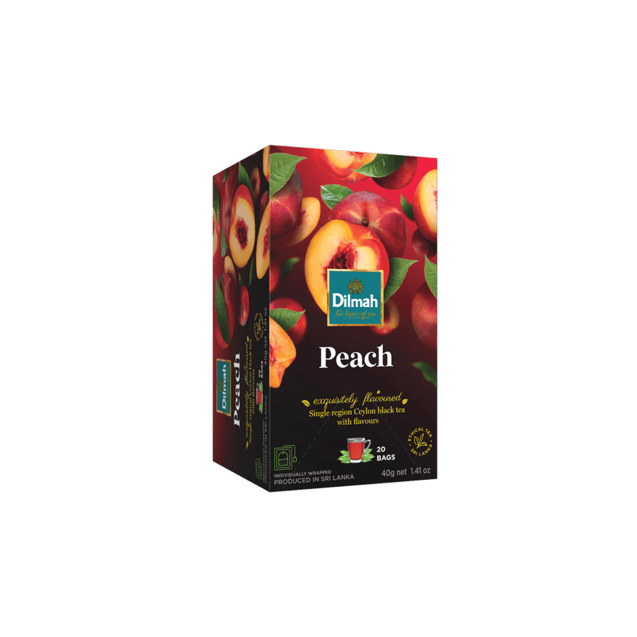 EFT Peach Ceylon Black Tea-20 Individually Wrapped Tea Bags