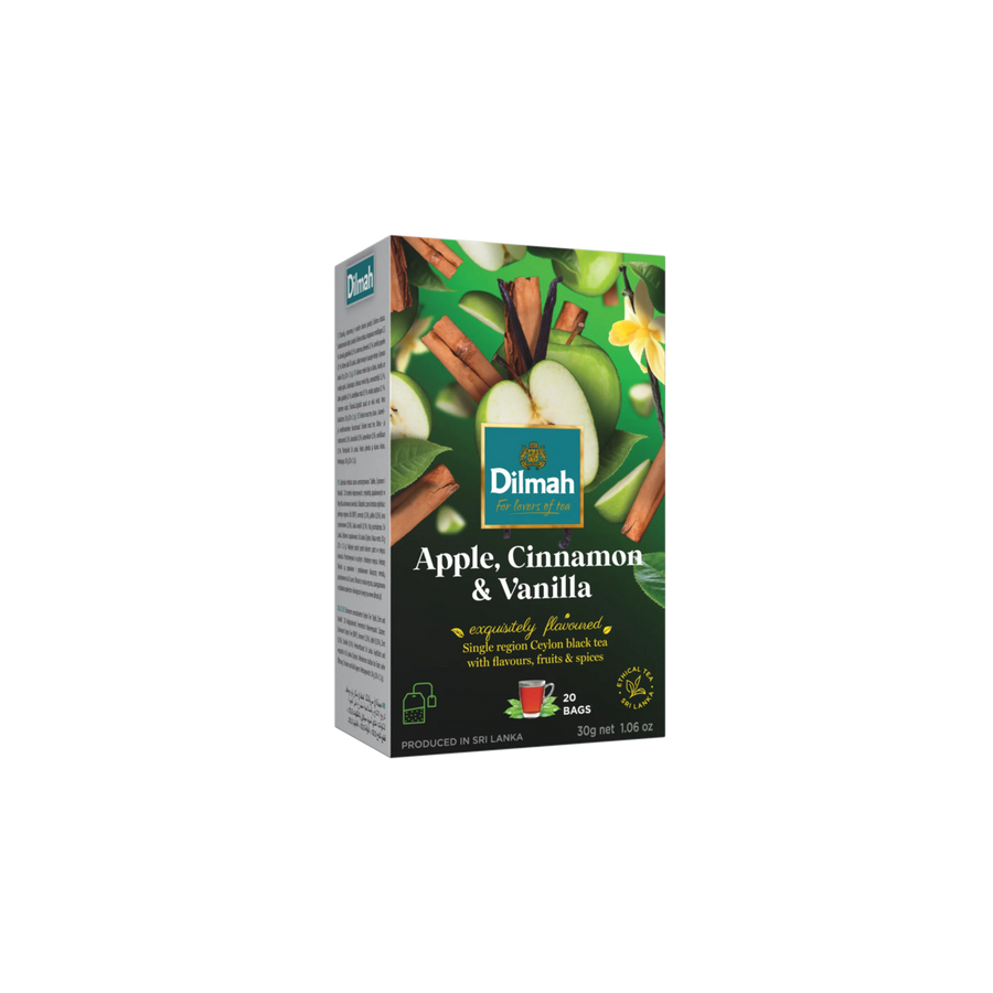 EFT Apple, Cinnamon & Vanilla Ceylon Black Tea - 20 Tea Bags with Tag