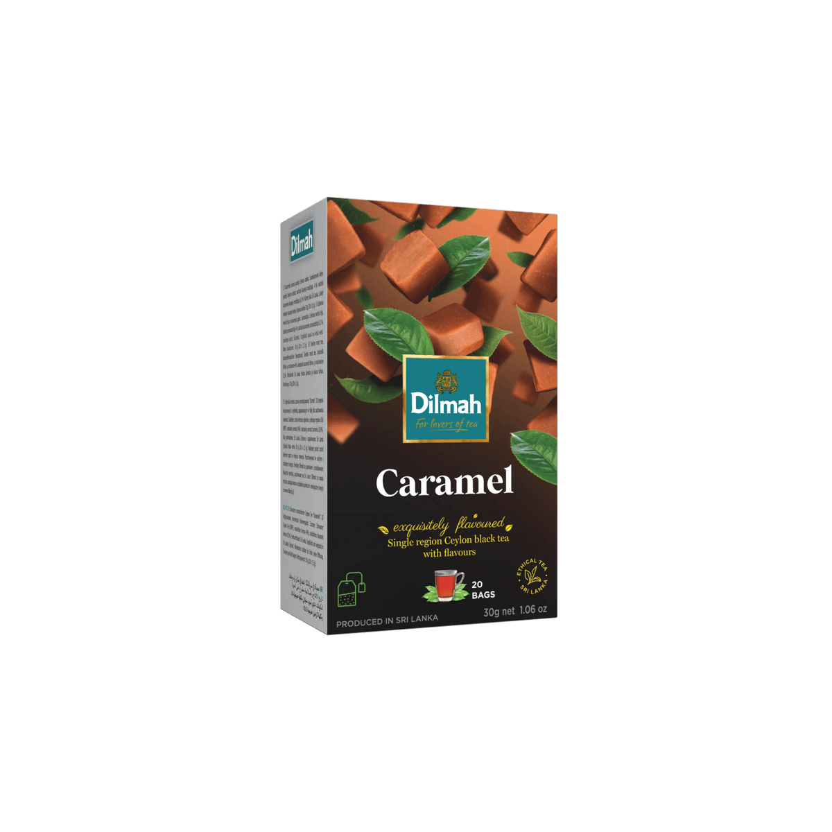 EFT Caramel Ceylon Black Tea - 20 Tea Bags with Tag