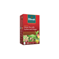 Premium Green Tea With Ginger And Lychee-20 Tea Bags with Tag