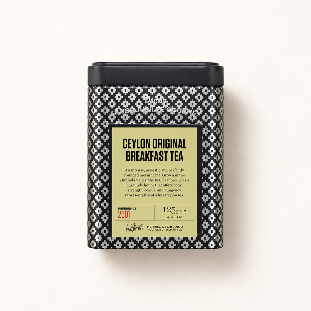 Silver Jubilee Ceylon Original Breakfast Black Tea Tin Caddy-125g Loose Leaf