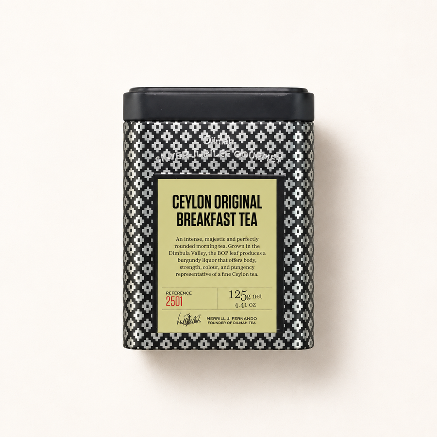 Silver Jubilee Ceylon Original Breakfast Black Tea Tin Caddy-125g Loose Leaf