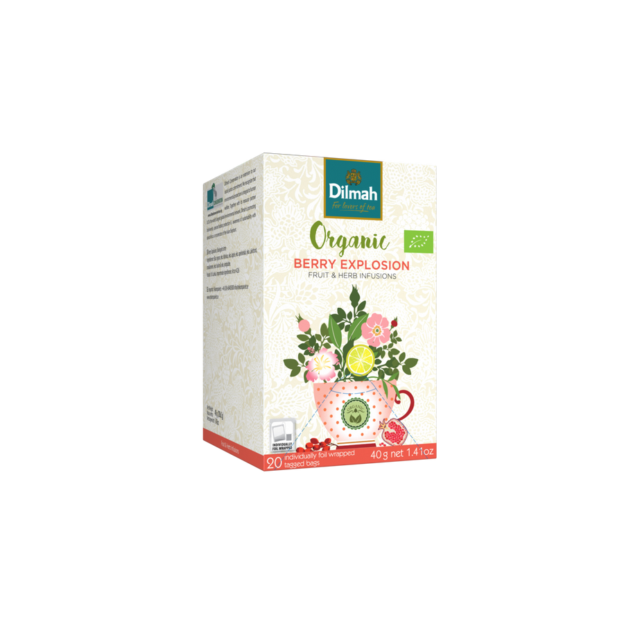 Organic Berry Explosion Fruit & Herb Infusion-20 Individually Wrapped Tea Bags