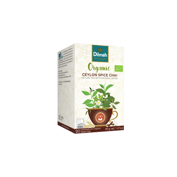 Organic Ceylon Spice Chai Black Tea-20 Individually Wrapped Tea Bags