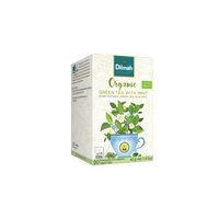 Organic Green Tea with Mint-20 Individually Wrapped Tea Bags
