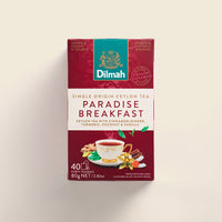 Dilmah Paradise Breakfast Ceylon Black Tea with Turmeric, Ceylon Cinnamon & Ginger 40 Tea Bags