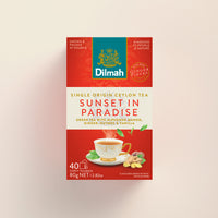 Dilmah Sunset in Paradise Green Tea with Alphonso Mango 40 Tea Bags