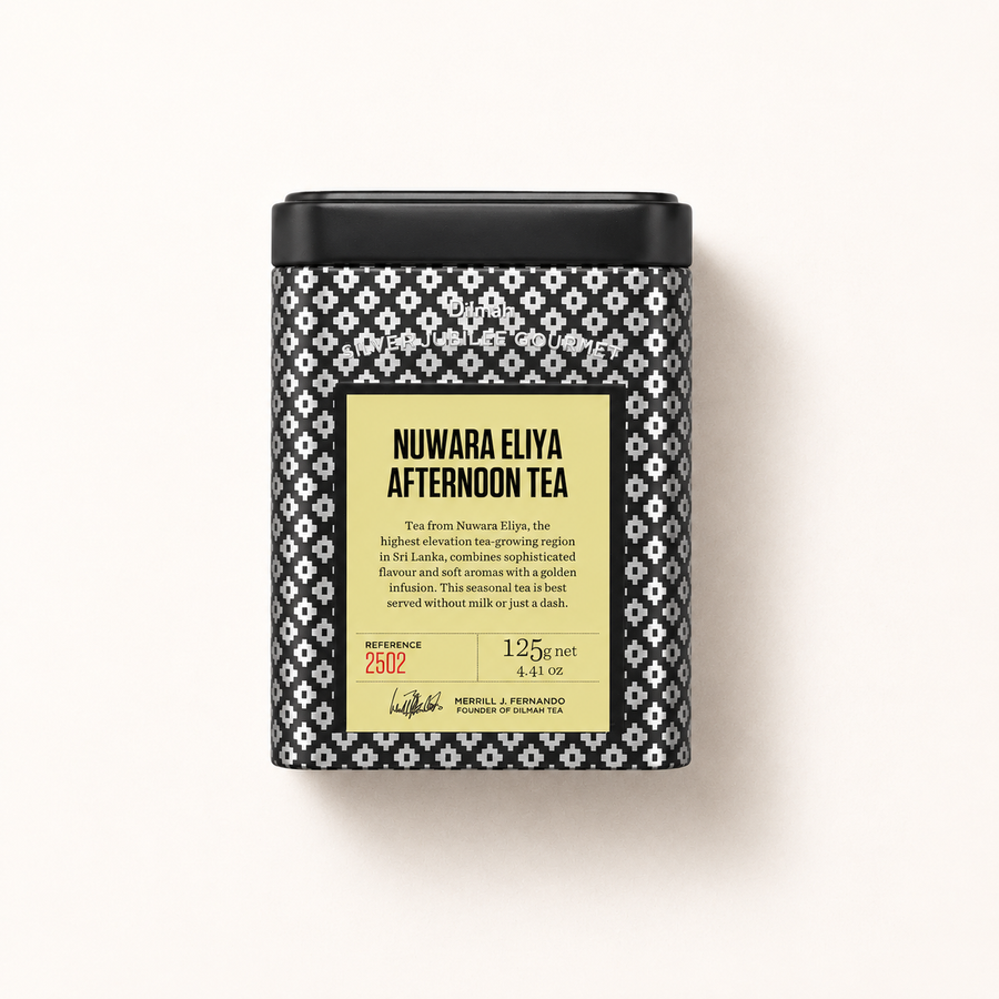 Silver Jubilee Nuwara Eliya Afternoon Ceylon Black Tea Tin Caddy-125g Loose Leaf