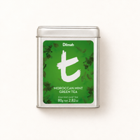 t-Series Moroccan Mint Green Tea Tin Caddy-80g Loose Leaf