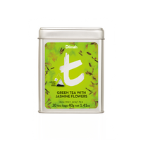 t-Series Green Tea with Jasmine Flowers Tin Caddy-20 Luxury Tea Bags