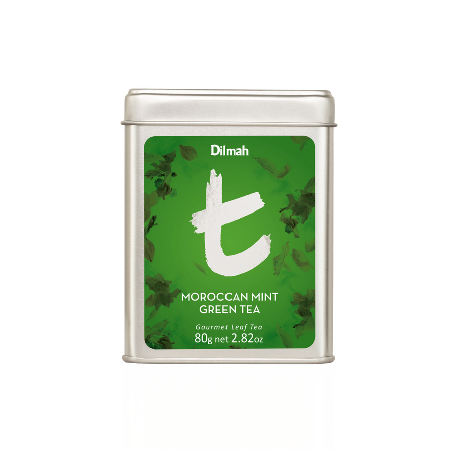 t-Series Moroccan Mint Green Tea Tin Caddy-80g Loose Leaf