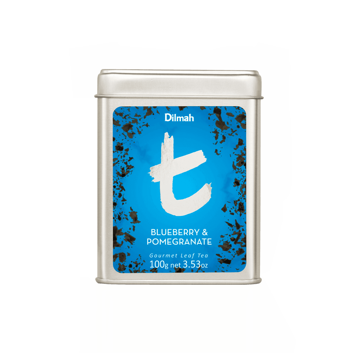 t-Series Blueberry & Pomegranate Flavoured Ceylon Black Tea Tin Caddy-100g Loose Leaf