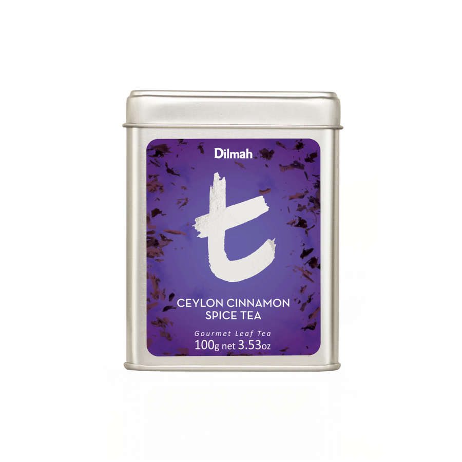 t-Series Ceylon Cinnamon Spice Black Tea Tin Caddy-100g Loose Leaf