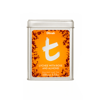 t-Series Lychee with Rose and Almond Ceylon Black Tea Tin Caddy-100g Loose Leaf