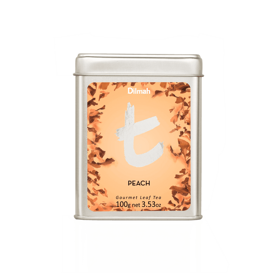 t-Series Peach Ceylon Black Tea Tin Caddy-100g Loose Leaf