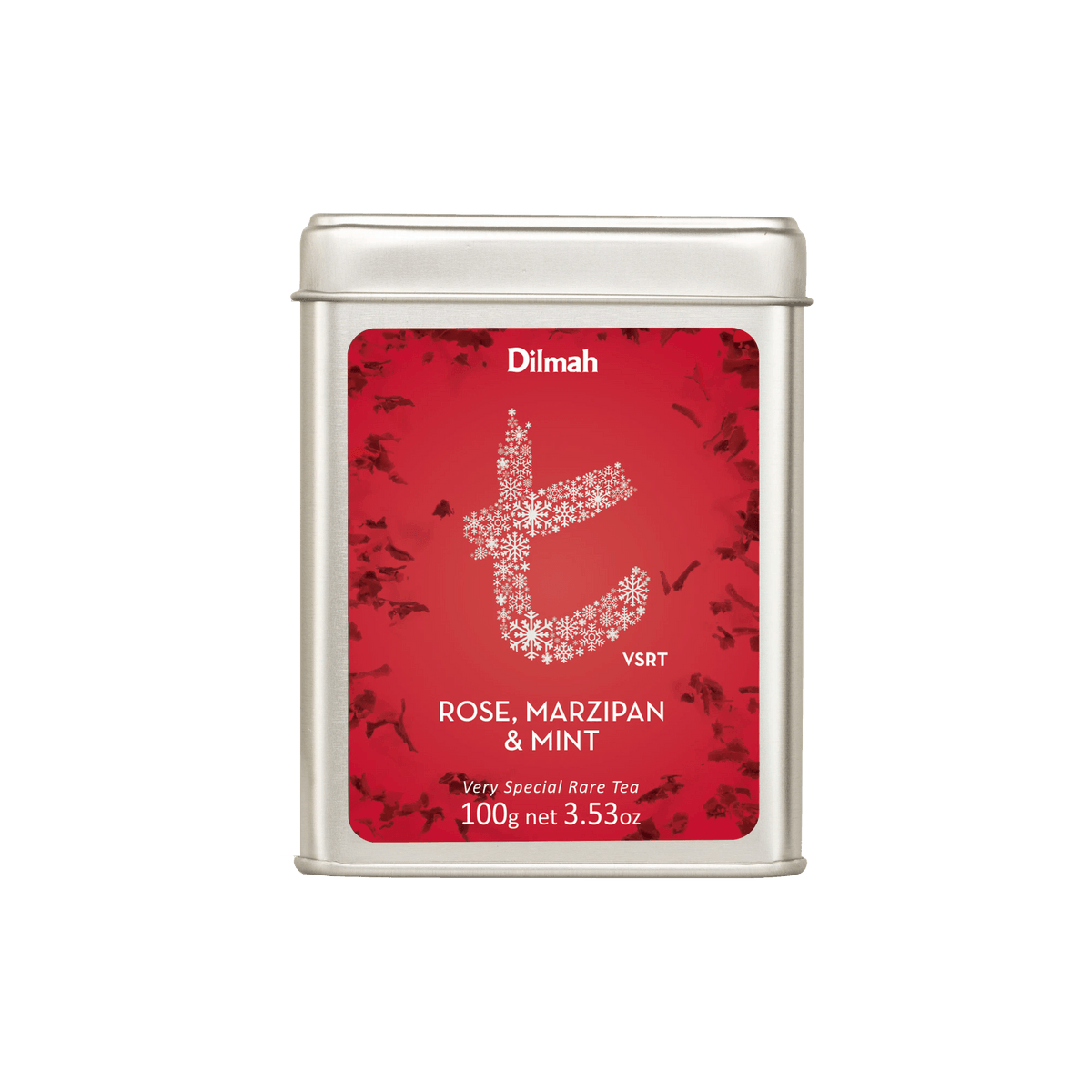 t-Series VSRT Rose, Marzipan & Mint Ceylon Black Tea Tin Caddy-100g Loose Leaf