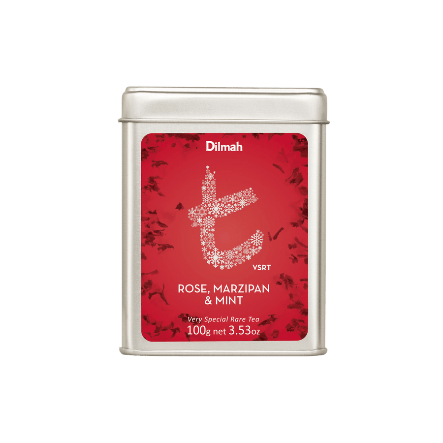 t-Series VSRT Rose, Marzipan & Mint Ceylon Black Tea Tin Caddy-100g Loose Leaf