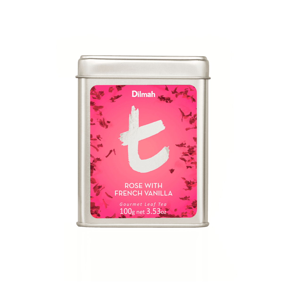 t-Series Rose with French Vanilla Ceylon Black Tea Tin Caddy-100g Loose Leaf