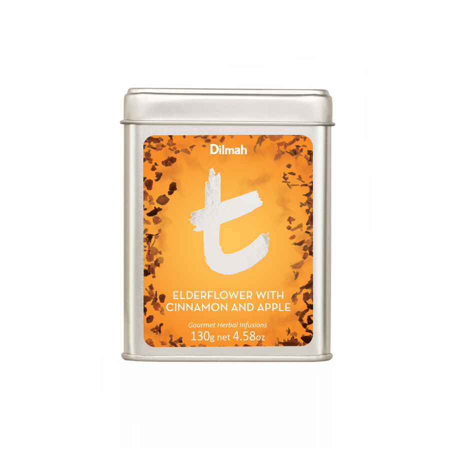 t-Series Elderflower with Cinnamon and Apple Infusion Tin Caddy-130g Loose Leaf