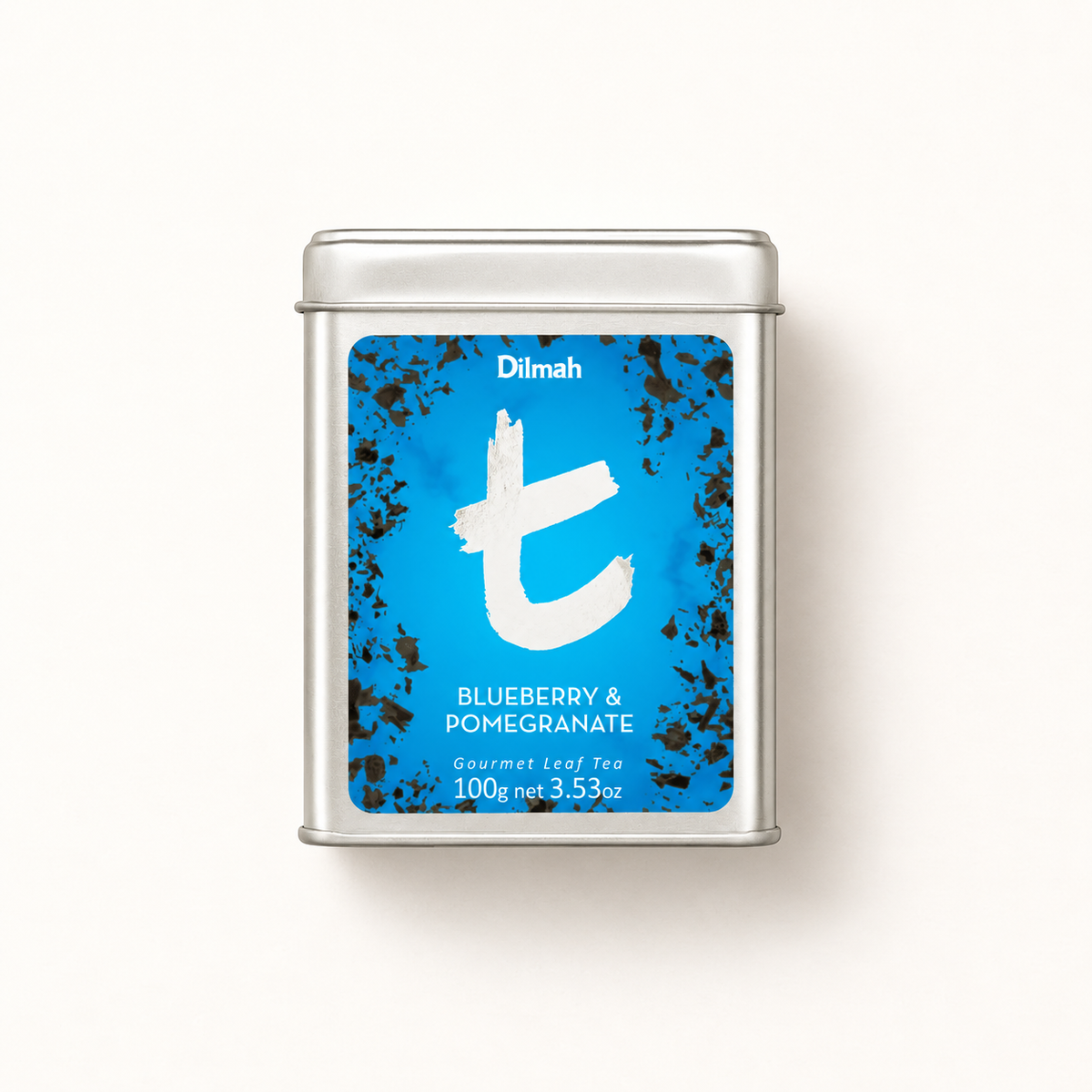 t-Series Blueberry & Pomegranate Flavoured Ceylon Black Tea Tin Caddy-100g Loose Leaf