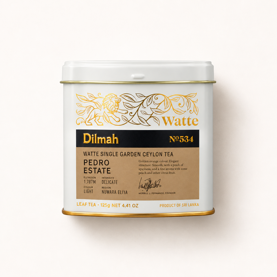Pedro Estate Watte Single-Estate Ceylon Black Tea Tin Caddy 125g Loose Leaf, Handpicked
